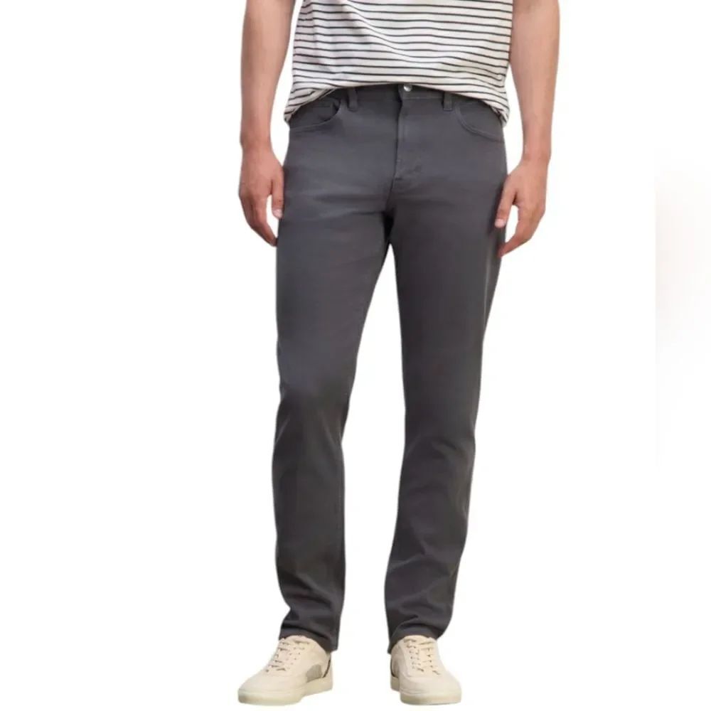 NWT Everlane The Stretch Twill 5-Pocket Pant Graphite Grey Size 34x32